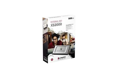 KINGSTON 500GB SXS2000/500GA USB 3.2 SSD HARİCİ DİSK GÜMÜŞ