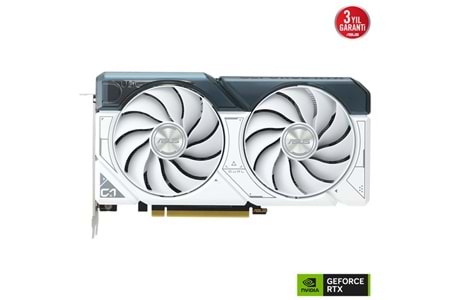 ASUS RTX4060 8GB DUAL RTX4060-O8G-WHITE GDDR6 128bit HDMI DP PCIe 16X v4.0