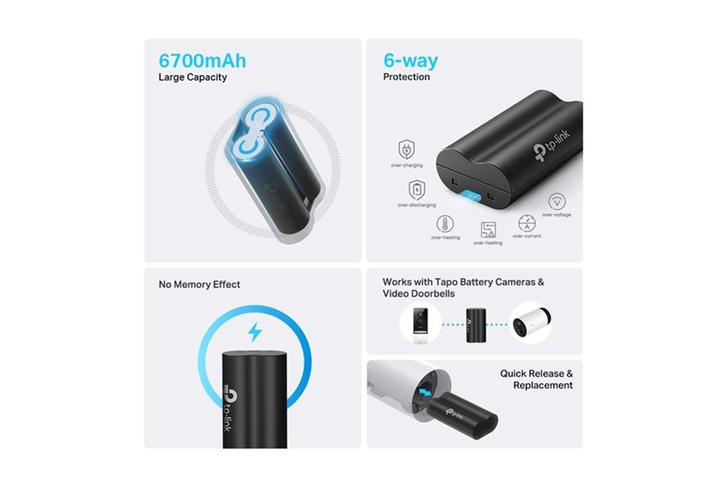 TP-LINK TAPO A100 Paket Pil