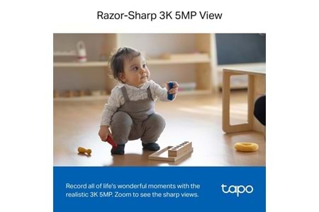 TP-LINK 5MP Tapo C230 Pan/Tilt AI Ev Güvenlik Wi-Fi Kamera