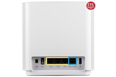 ASUS XT8 (W-2-PK) ZENWIFI WIFI6 AX6600 ROUTER 2-li paket Beyaz