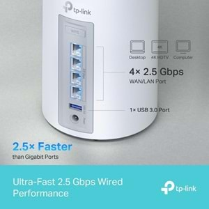 TP-LINK DECO BE65 BE11000 Tüm Evde Mesh Wi-Fi 7 Sistemi