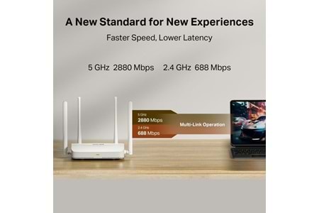 MERCUSYS MR25WBE WIFI7 BE3600 DUAL BAND ROUTER