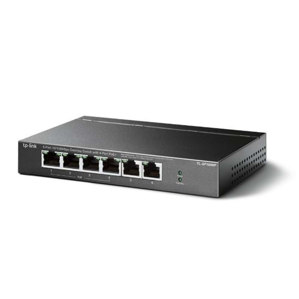 TP-LINK 6-PORT 67W 4-PORT POE TL-SF1006P 10/100 YÖNETİLEMEZ SWITCH