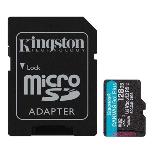 KINGSTON 128GB CANVASGO+ SDCG4/128GB MICRO-SD HAFIZA KARTI