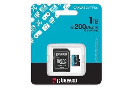 KINGSTON 1TB CANVASGO+ SDCG4/1TB MICRO-SD HAFIZA KARTI