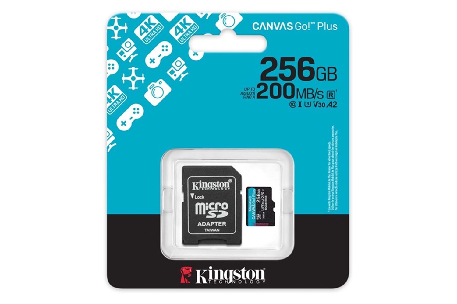 KINGSTON 256GB CANVASGO+ SDCG4/256GB MICRO-SD HAFIZA KARTI