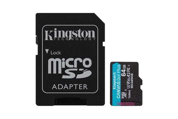 KINGSTON 64GB CANVASGO+ SDCG4/64GB MICRO-SD HAFIZA KARTI