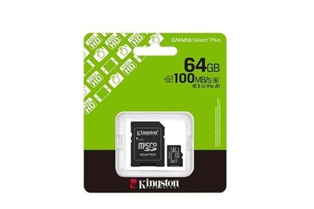KINGSTON MicroSD 128GB Canvas Select Plus SDCS3/128GB U1 Class 10 Hafıza Kartı	