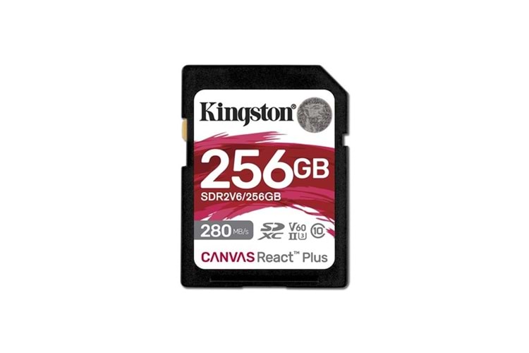 KINGSTON 256GB React+ SDR2V6/256GB SDXC HAFIZA KARTI