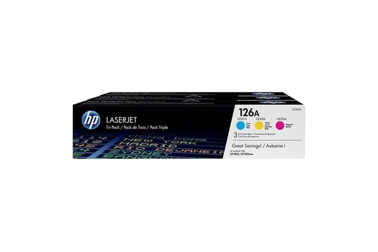 Hp Cf341a (126A) Camgobegı/Macenta/Sarı 3 Lu Paket Toner 1.000 Sayfa