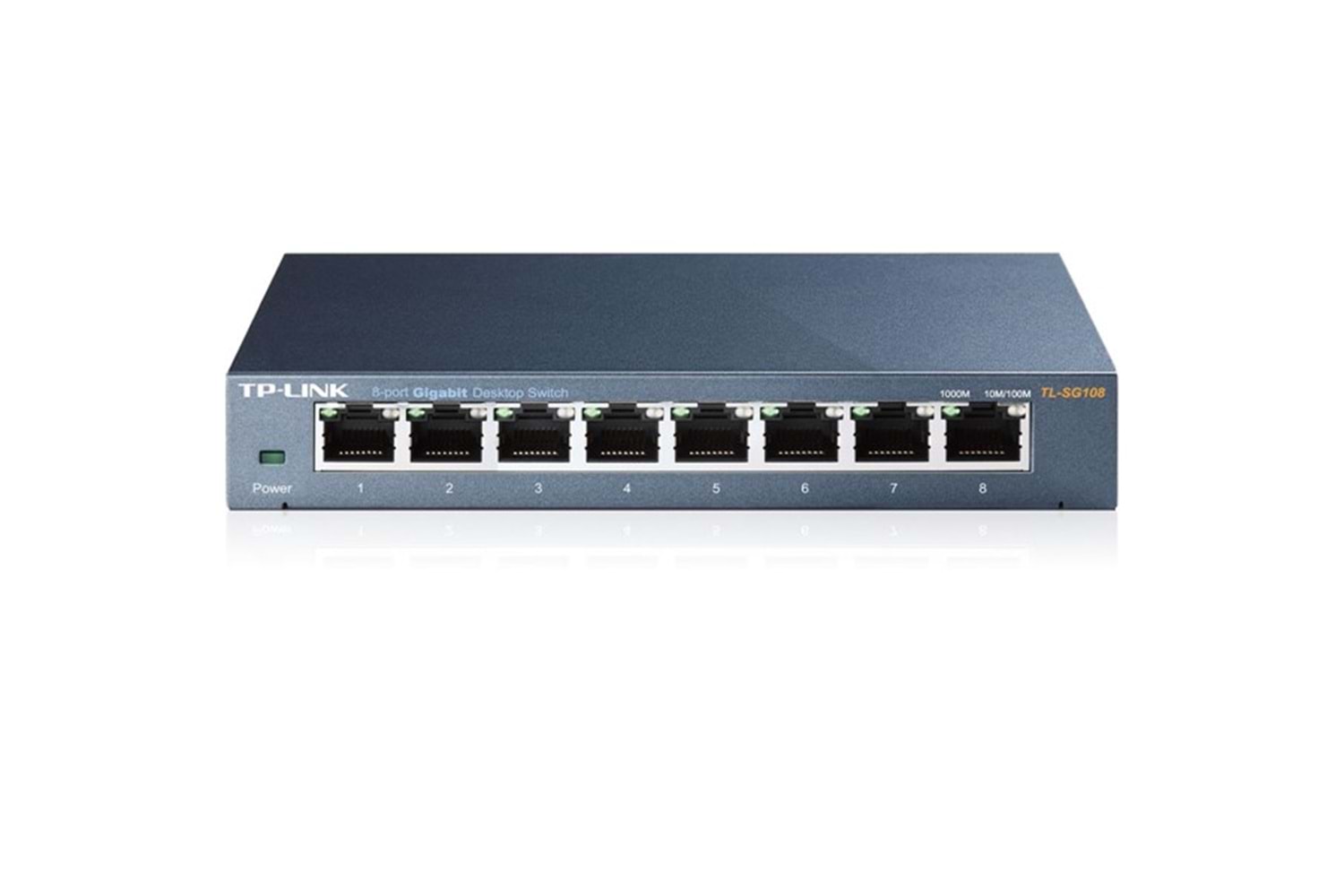 TP-LINK 8-PORT TL-SG108 GIGABIT YÖNETİLEMEZ SWITCH METAL KASA