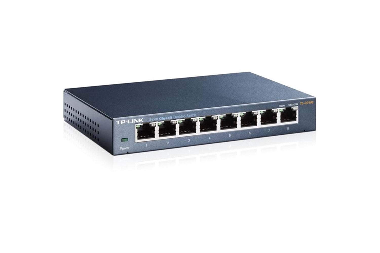 TP-LINK 8-PORT TL-SG108 GIGABIT YÖNETİLEMEZ SWITCH METAL KASA