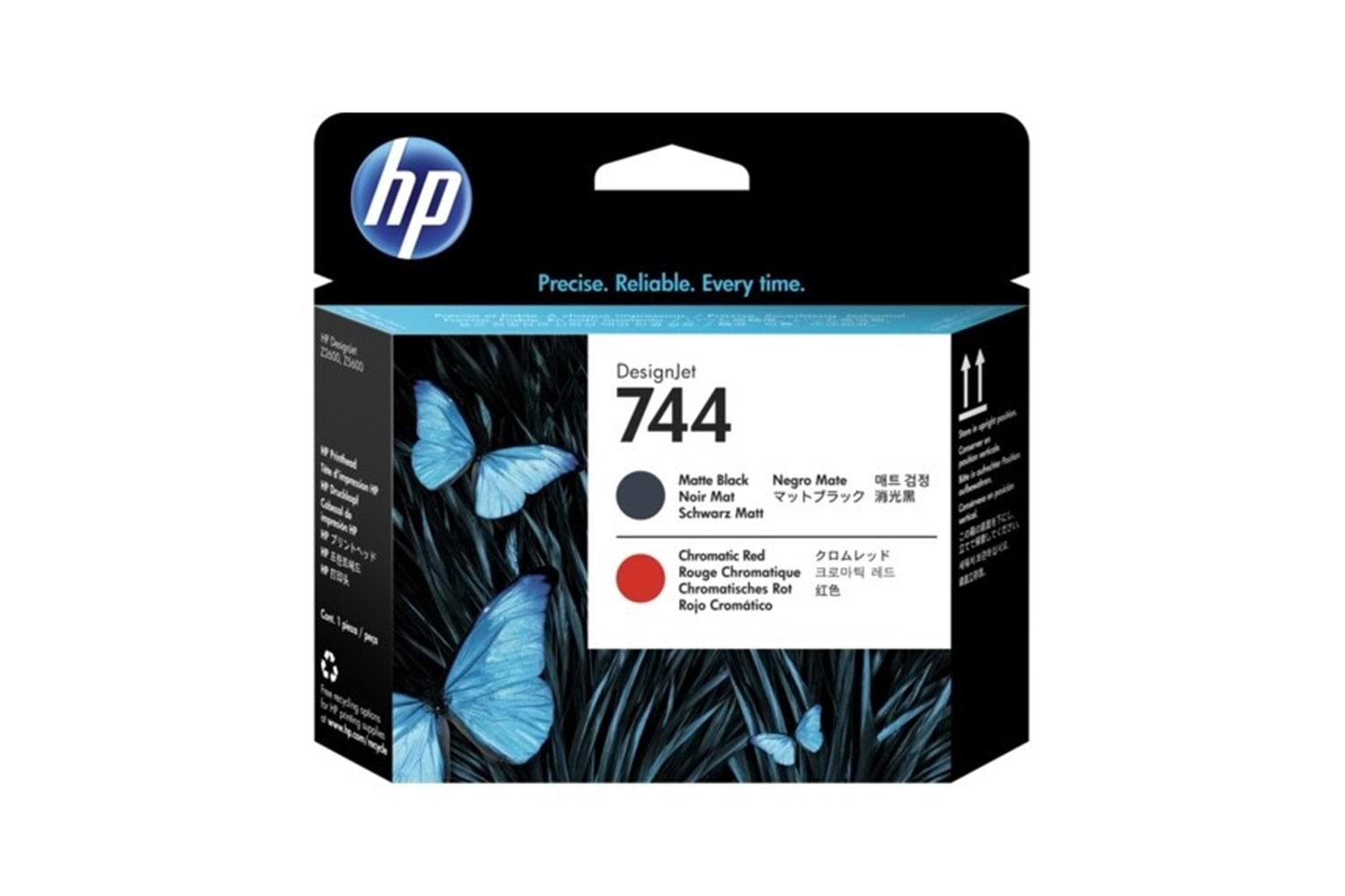Hp F9j88a (744) Mat Sıyah Ve Kırmızı Baskı Kafası