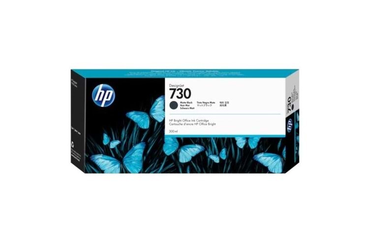 Hp P2v71a (730) Mat Siyah 300 Ml Genıs Format Murekkep Kartusu