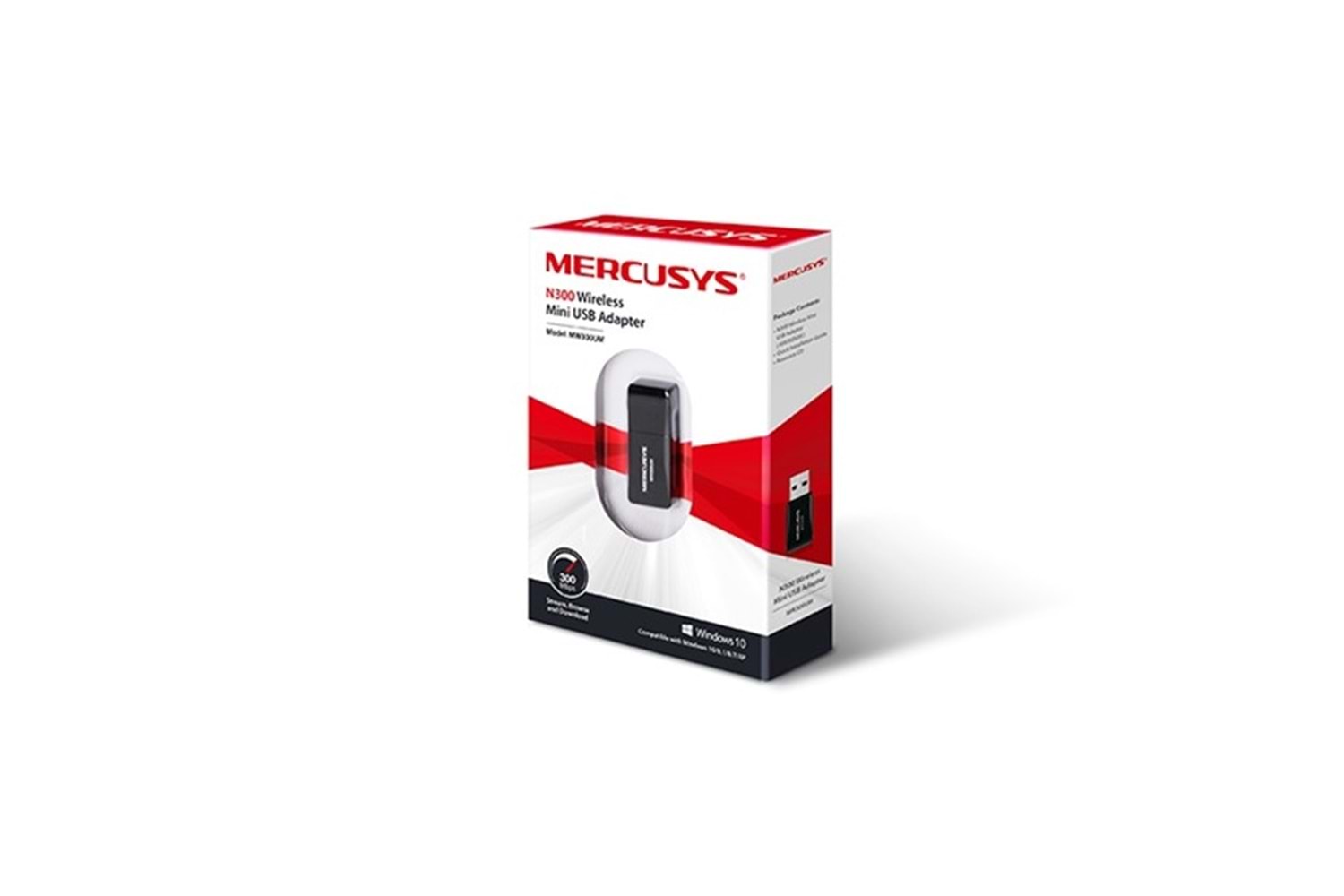 MERCUSYS MW300UM N300 Kablosuz Mini USB Adaptör