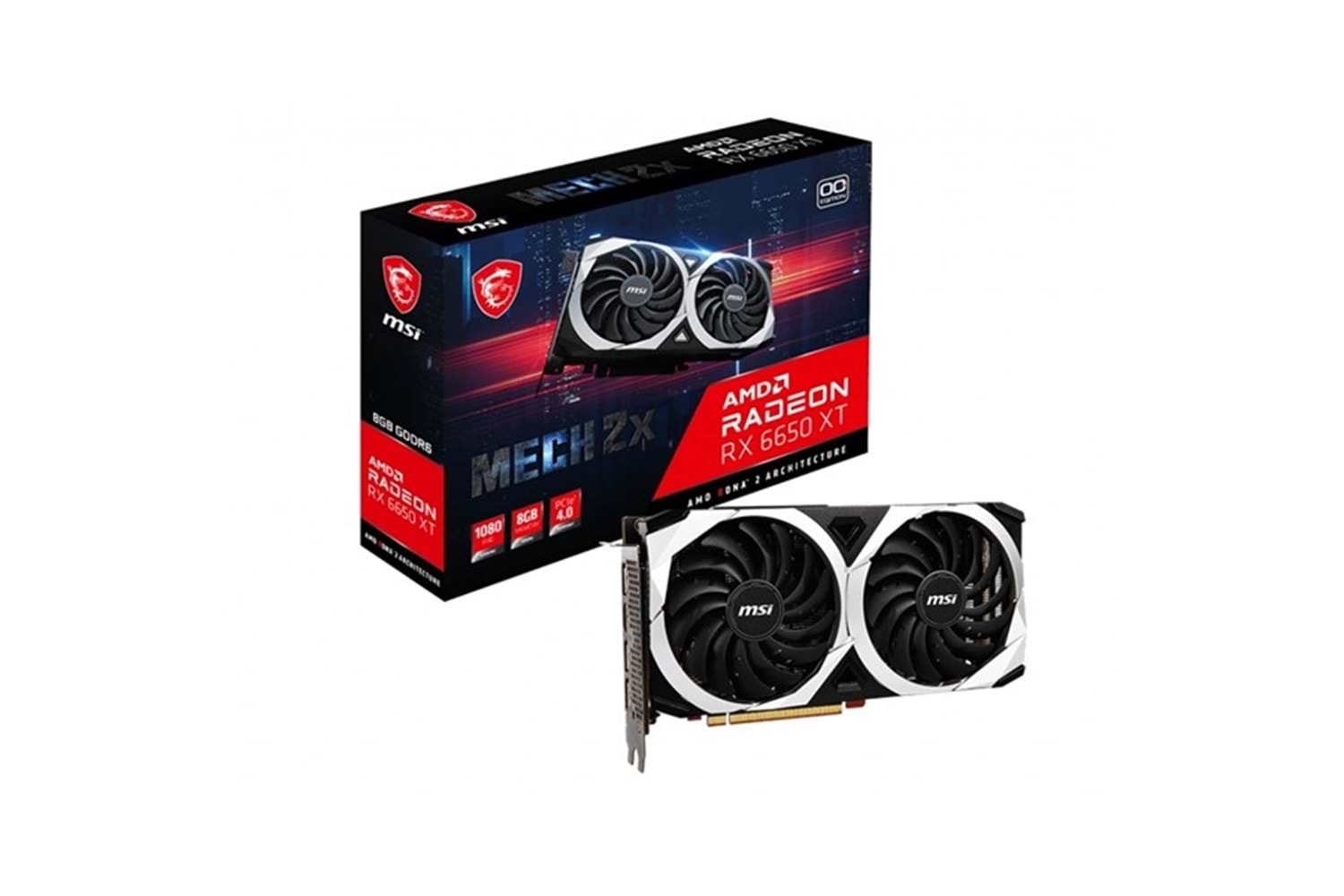 MSI 8GB RX6650XT MECH 2X 8G OC GDDR6 128bit PCIE 4.0