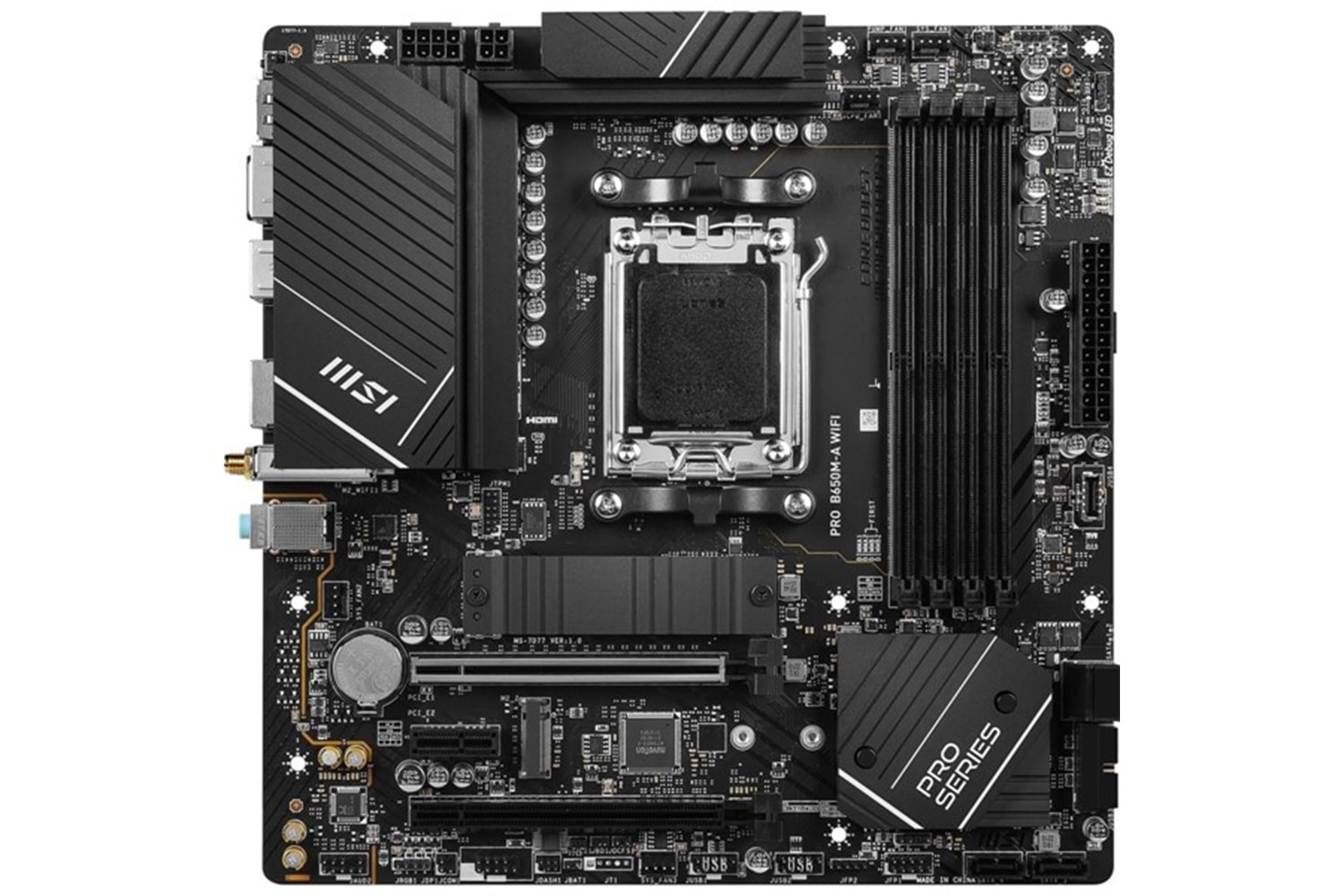 MSI PRO B650M-A WIFI-6E DDR5 HDMI-DP PCIE 4.0 AM5 mATX