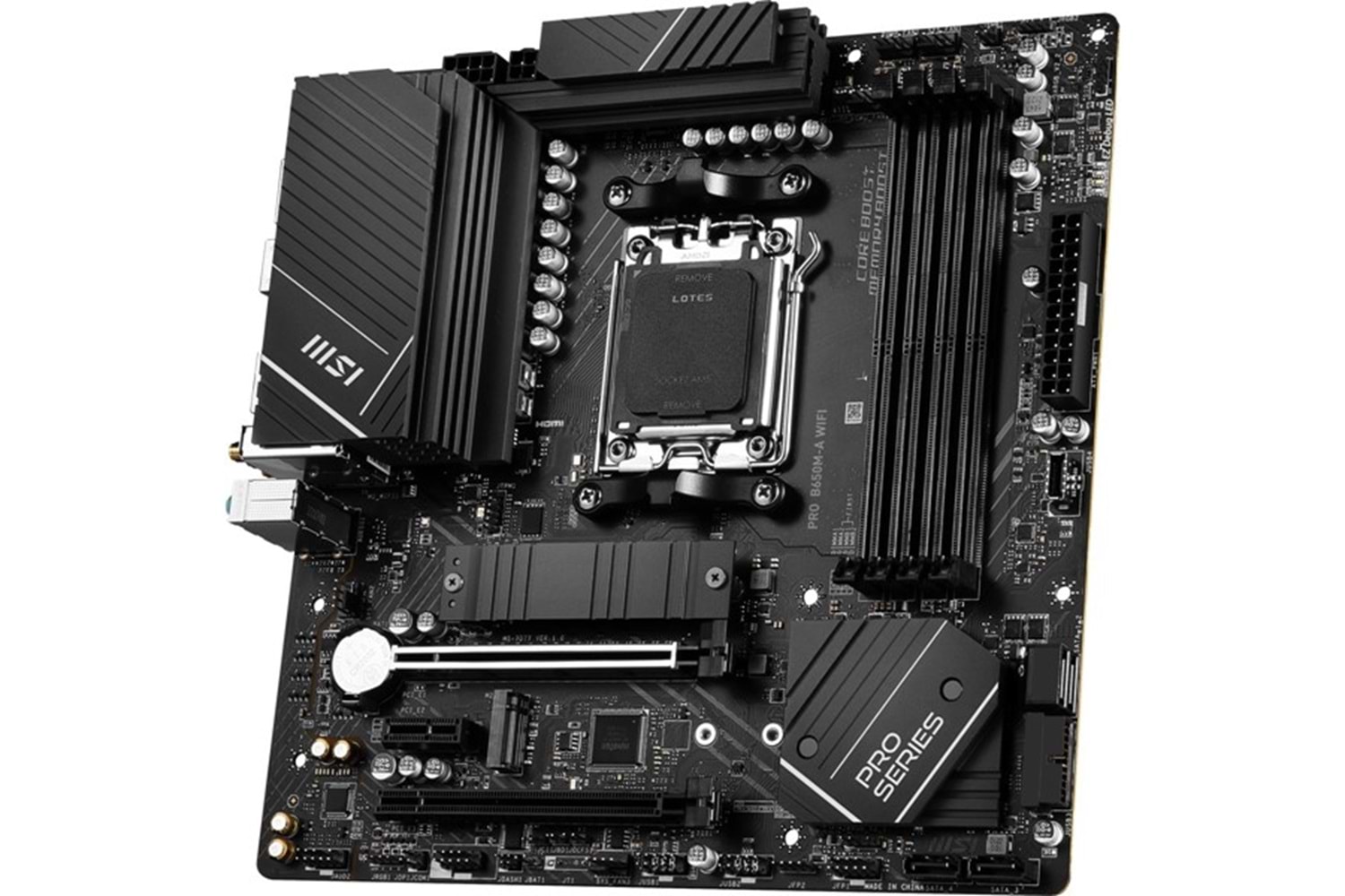 MSI PRO B650M-A WIFI-6E DDR5 HDMI-DP PCIE 4.0 AM5 mATX