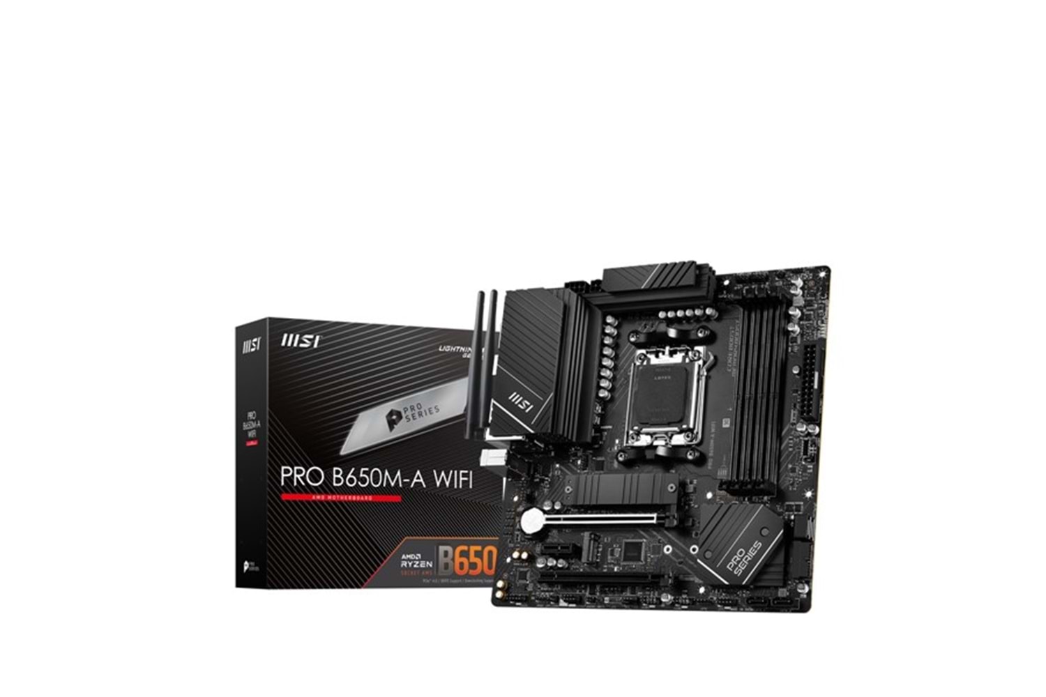 MSI PRO B650M-A WIFI-6E DDR5 HDMI-DP PCIE 4.0 AM5 mATX