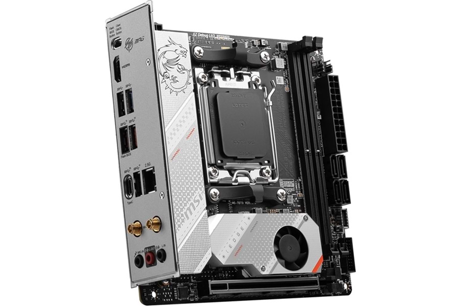 MSI MPG B650I EDGE WIFI-6E DDR5 HDMI-DP PCIE 4.0 AM5 mITX
