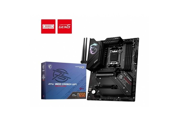 MSI MPG B650 CARBON WIFI-6E DDR5 HDMI-DP PCIE 4.0 AM5 ATX