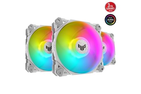 Asus Tuf Tf120 Soğutucu Kasa Radyatör Fanı Beyaz Adreslenebilir Argb 120Mm 3 In 1