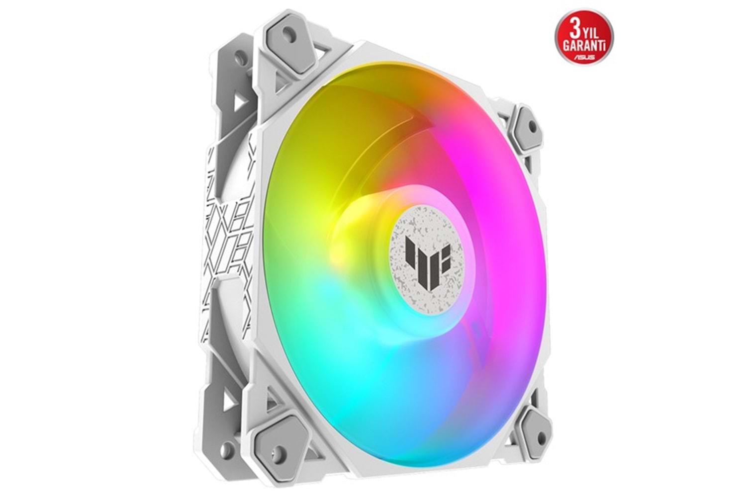 Asus Tuf Tf120 Soğutucu Kasa Radyatör Fanı Beyaz Adreslenebilir Argb 120Mm 3 In 1