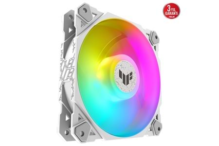 Asus Tuf Tf120 Soğutucu Kasa Radyatör Fanı Beyaz Adreslenebilir Argb 120Mm 3 In 1