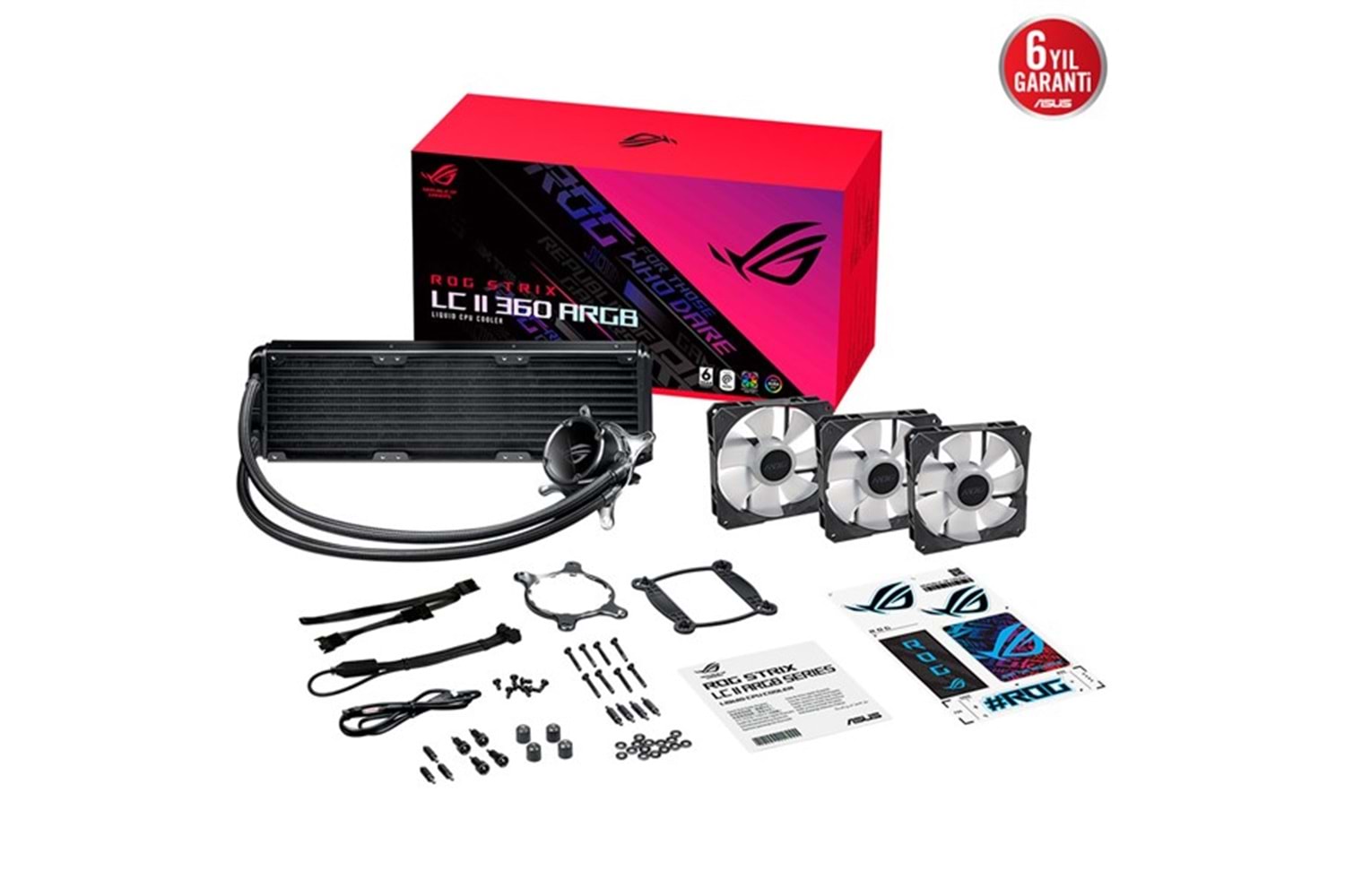 ASUS 360MM ROG STRIX LC II AURA SYNC ARGB AM5-1700P SIVI SOĞUTMALI İŞLEMCİ FANI 