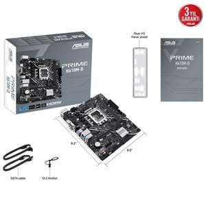 ASUS PRIME H610M-D DDR5 HDMI SERIAL PORT PCIE 4.0 1700p mATX