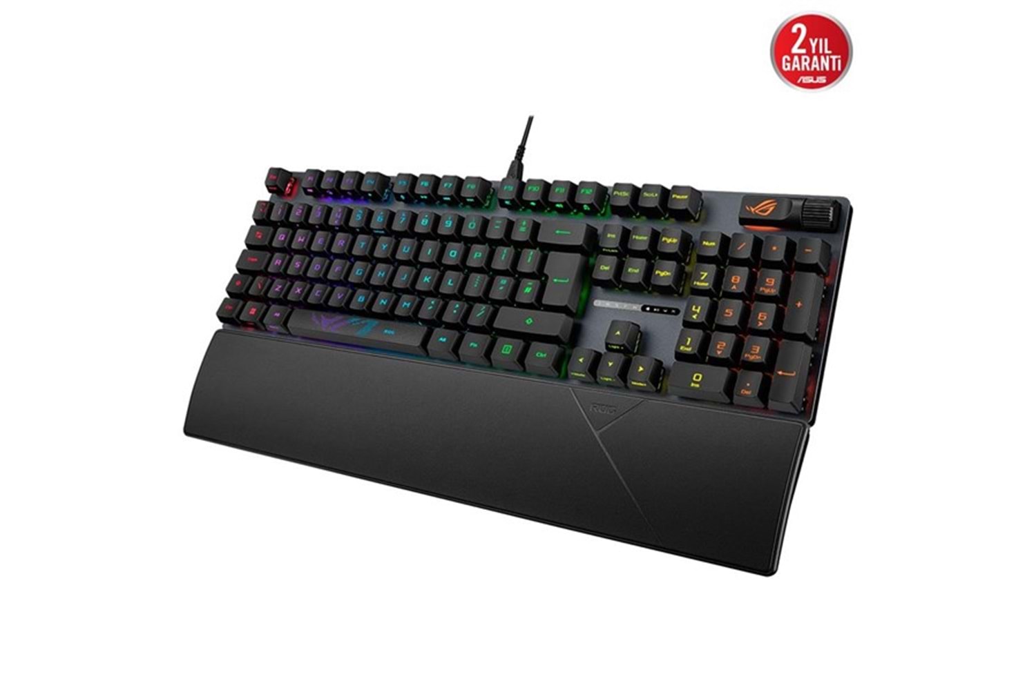 ASUS ROG Strix Scope II RX Aura Sync Rgb Mekanik Türkçe Tuş Dizilimi Rog Rx Red Swıtch Ip57 Multı Fonksiyonel Oyuncu Klavyesi