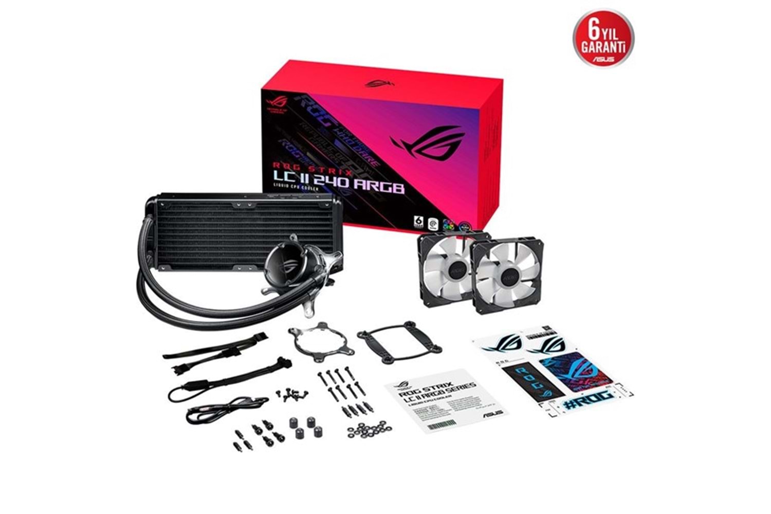 ASUS 240MM ROG STRIX LC II 240 ARGB SIVI SOĞUTMALI AM5-1700P İŞLEMCİ FANI