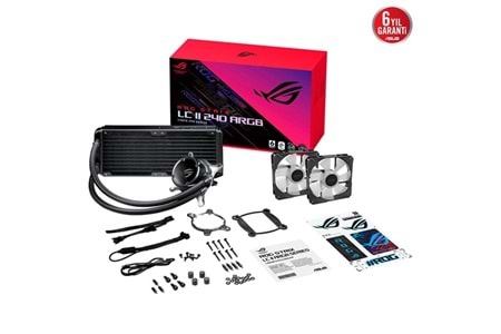 ASUS 240MM ROG STRIX LC II 240 ARGB SIVI SOĞUTMALI AM5-1700P İŞLEMCİ FANI