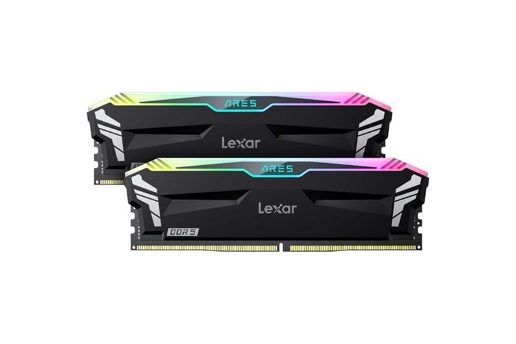 LEXAR 32GB (2X 16GB) DDR5 7200MHZ CL34 RGB DUAL KIT PC RAM ARES LD5U16G72C34LA-RGD