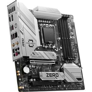 MSI B760M PROJECT ZERO WIFI-6E DDR5 HDMI-DP PCIE 4.0 1700P MATX