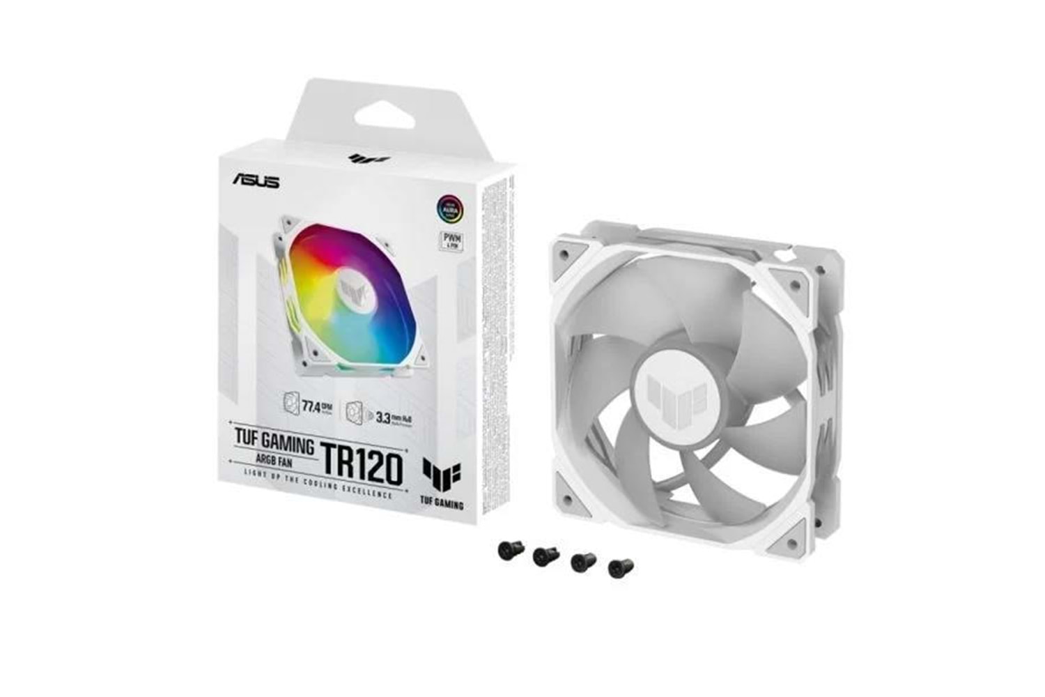 ASUS TUF TR120 ARGB 120mm Beyaz Kasa Fanı