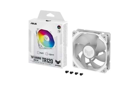 ASUS TUF TR120 ARGB 120mm Beyaz Kasa Fanı