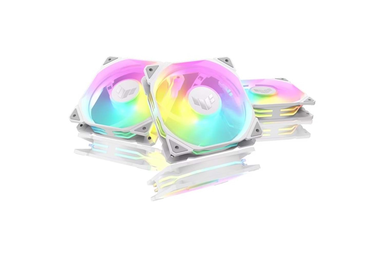 ASUS TUF TR120 Reverse ARGB 120mm Beyaz Kasa Fanı 3-lü paket