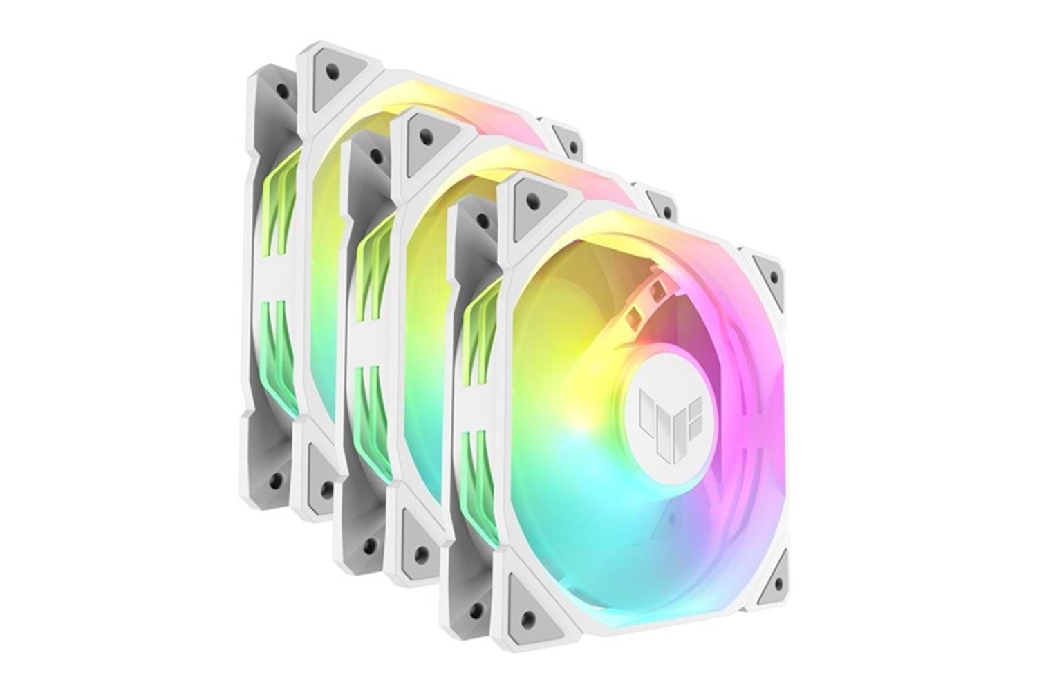 ASUS TUF TR120 Reverse ARGB 120mm Beyaz Kasa Fanı 3-lü paket