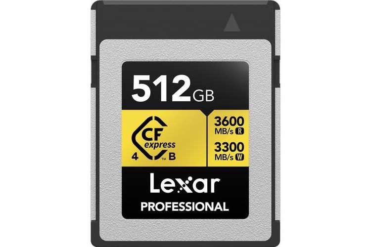 LEXAR 512GB PROFESSIONAL GOLD LCXEXP4512G- RNENG CFEXPRESS 4.0 TYPE-B KART