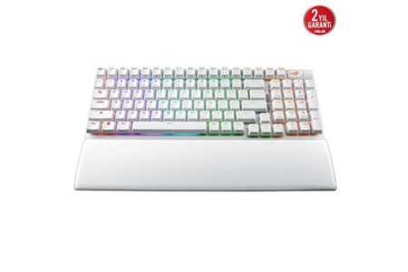 ASUS ROG STRIX SCOPE II 96 NX SNOW KABLOSUZ RGB GAMING KLAVYE ENG BEYAZ