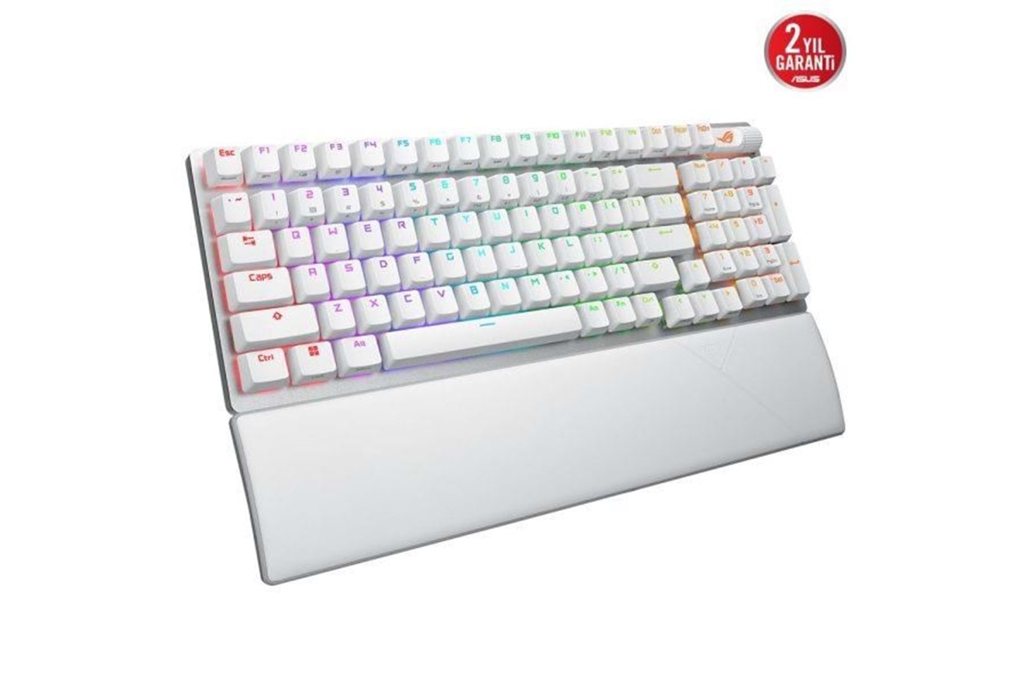 ASUS ROG STRIX SCOPE II 96 NX SNOW KABLOSUZ RGB GAMING KLAVYE ENG BEYAZ