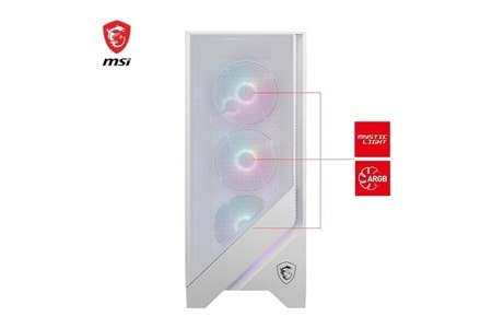 MSI MAG FORCE 320R AIRFLOW WHITE GAMING MID-TOWER PC KASASI BEYAZ