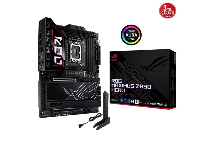 ASUS ROG MAXIMUS Z890 HERO WIFI7 DDR5 HDMI-USBC PCIE 5.0 1851P ATX