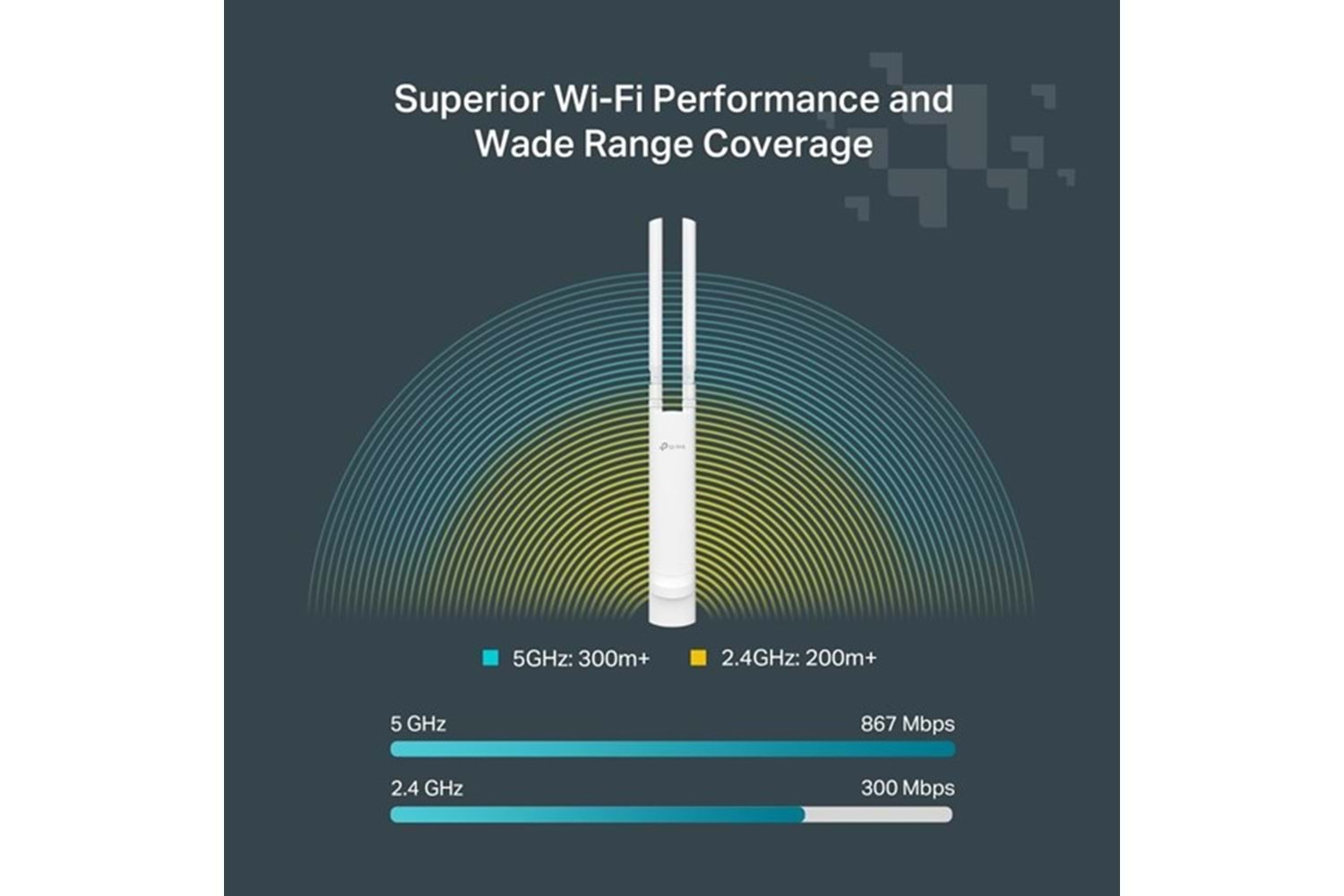 TP-LINK FESTA F52-OUTDOOR AC1200 DAHİLİ-HARİCİ DUAL BAND ACCESS POINT
