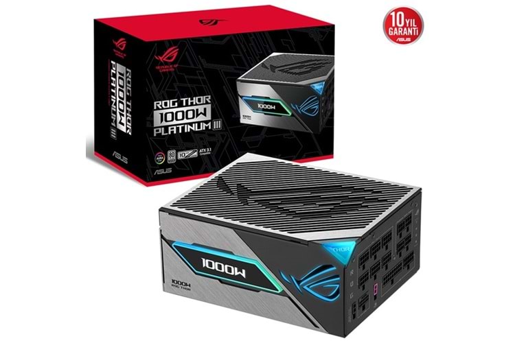 ASUS 1000W 80+ PLATINUM ROG THOR-1000P3-GAMING TAM MODÜLER POWER SUPPLY