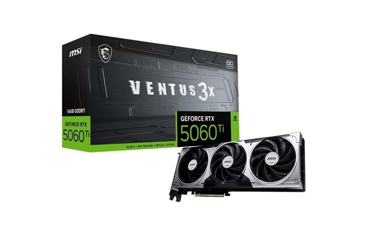 MSI VGA GEFORCE RTX 5060 TI 16G VENUTS 3X OC GDDR7 128B DX12 PCIE 5.0 X16 (3XDP / 1XHDMI)