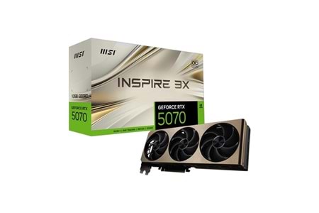 MSI 12GB RTX5070 INSPIRE 3X OC GDDR7 192bit HDIMI-DP PCIE 5.0
