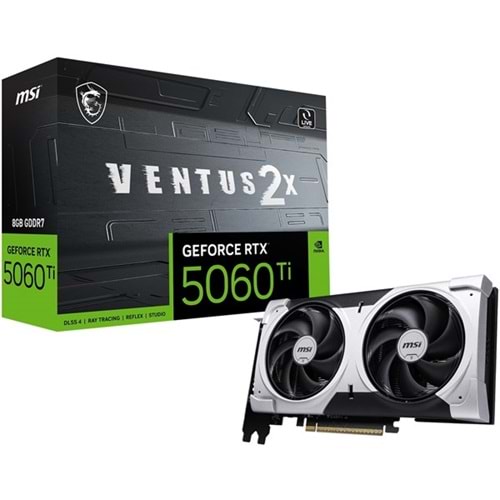 MSI RTX5060TI 8GB VENTUS 2X OC PLUS 128BİT GDDR7 HDMI DP PCIe 5.0
